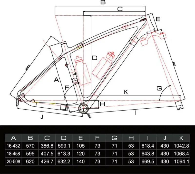 hardtail mountain bike frame
