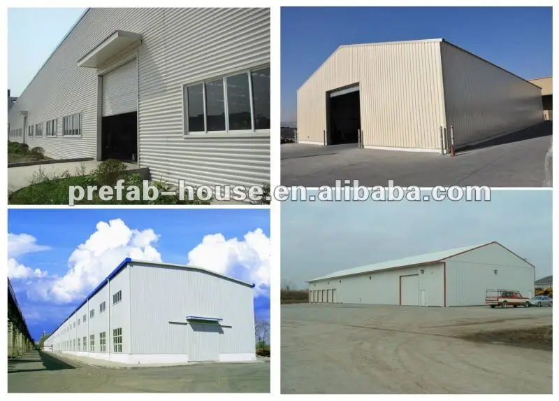 Low Cost Big Construction Site Prefabricated Steel Structure Workshop