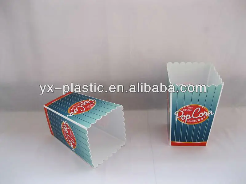 Square Plastic Popcorn Tub/popcorn Packing Box Buy Square Plastic