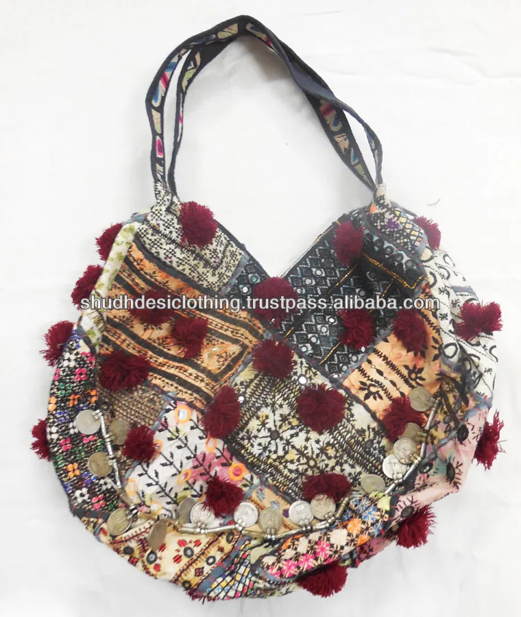 Exclusive Collection Of India Banjara Tribal Vintage Fabric Handbags Inspired Bags And Textile Embroidered