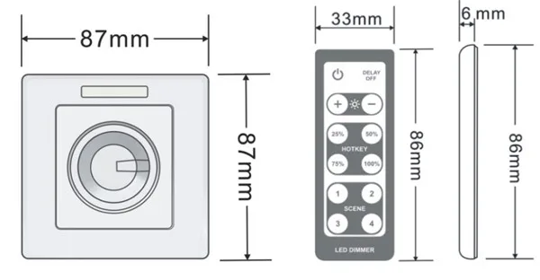 Bc-320-010v-lv 15v-48v Wireless 0 10v Signal Switch Knob Led Lamp