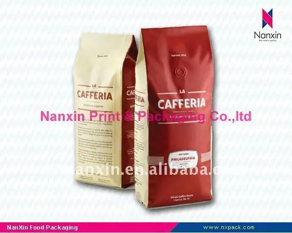 Plastic Coffee bag with valve - Coffee bean packaging