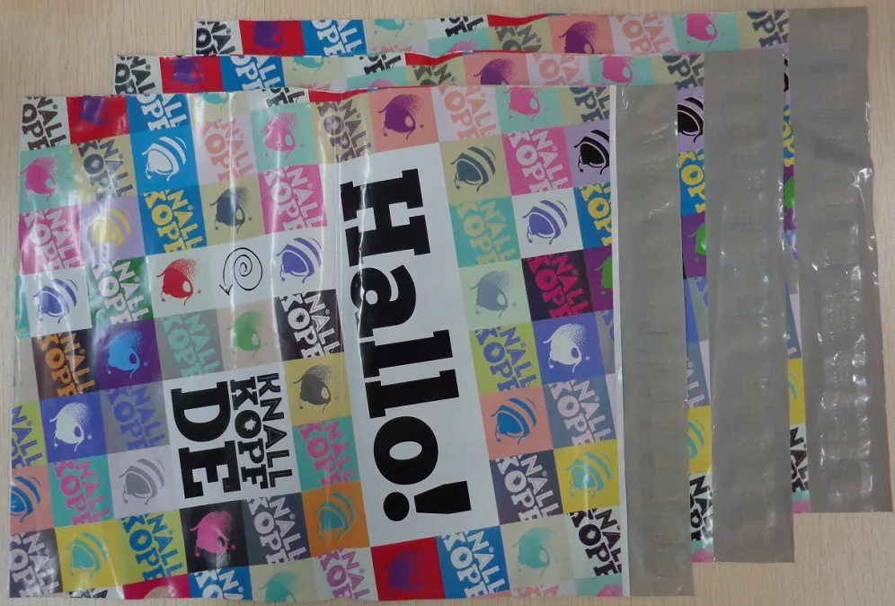 CMYK printed mailing bag