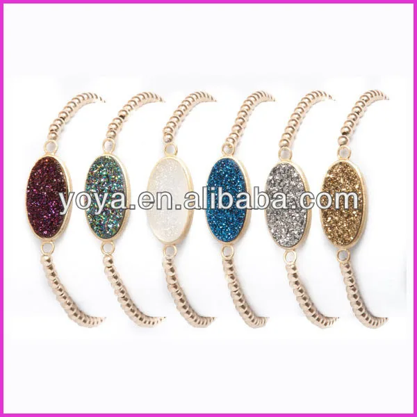  Hot Sale Small Beaded Druzy Bracelet.jpg