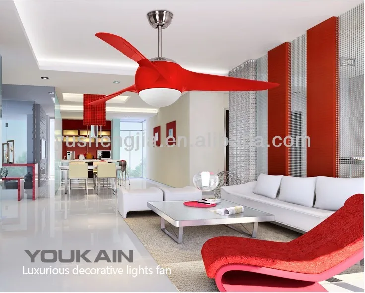54 inch high quality led remote control ceiling light fan