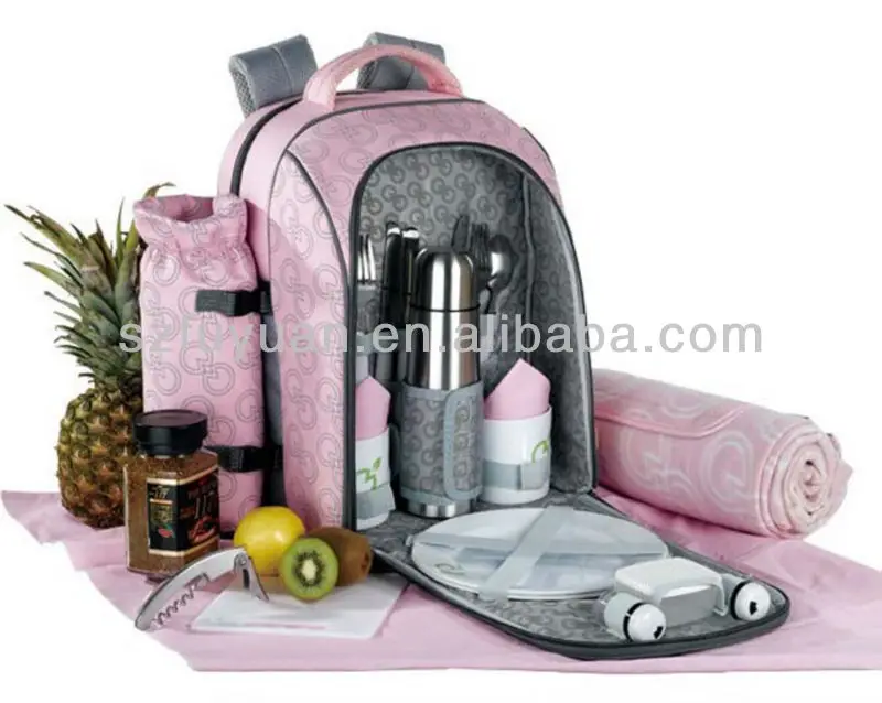 2 person backpack picnic set