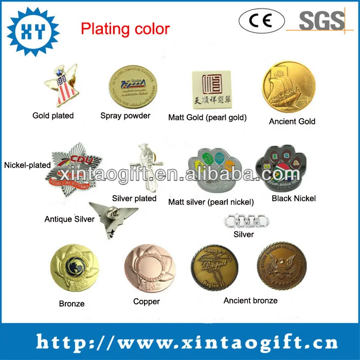 Cheap Custom 3m Metal Country National Flag Lapel Pins badges for clothes