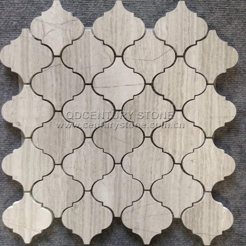 2014 Neue Kristallglas Mosaik Arabeske Muster Rot Backsplash Fliesen