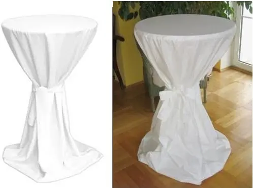 100 Polyester Jersey Stretch Tail Bistro Table Cover With Belt 100 Polyester Jersey Stretch Tail