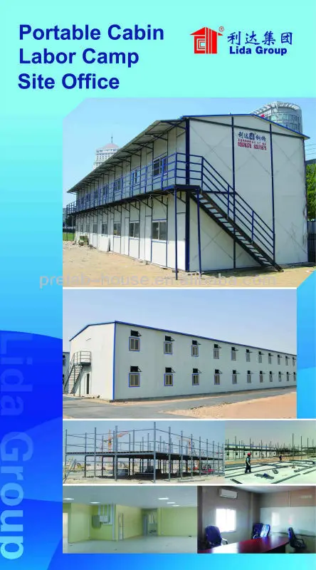 20' Labour Quarter Steel Portable Cabin,labot camp,prefabricated labor accommodation
