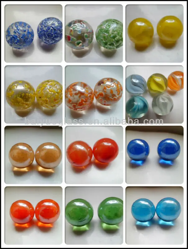 flat glass marble ball