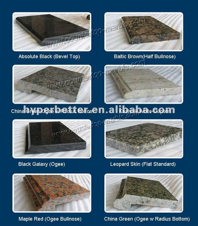 stone countertop edge