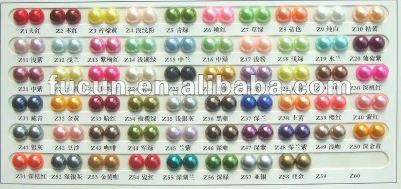 half round pearl beads