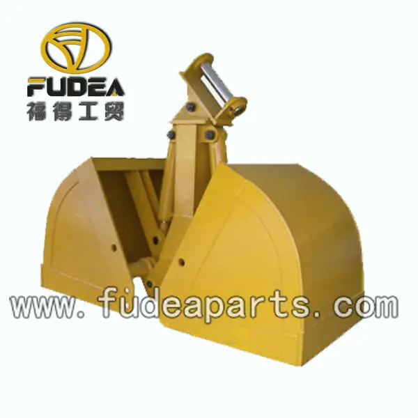 Double Cylinder Clamshell Grab Bucket For Cranes / Mud/ Gravel