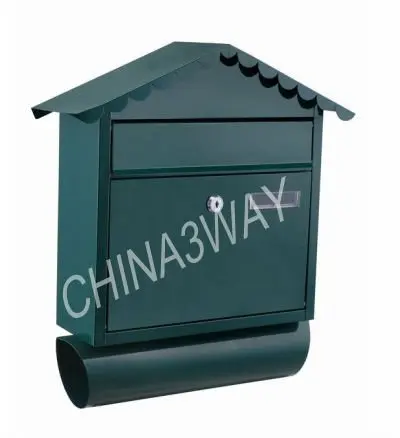 Decorative Outdoor Cast Iron Metal Mail Boxes With Antique Post