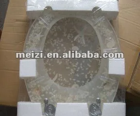 17" Crystal Resin European Standard Toilet Seat Covers