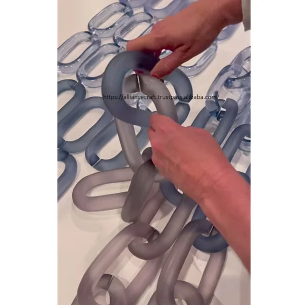 Handmade Acrylic Chain Wall Accents - Customized Decor