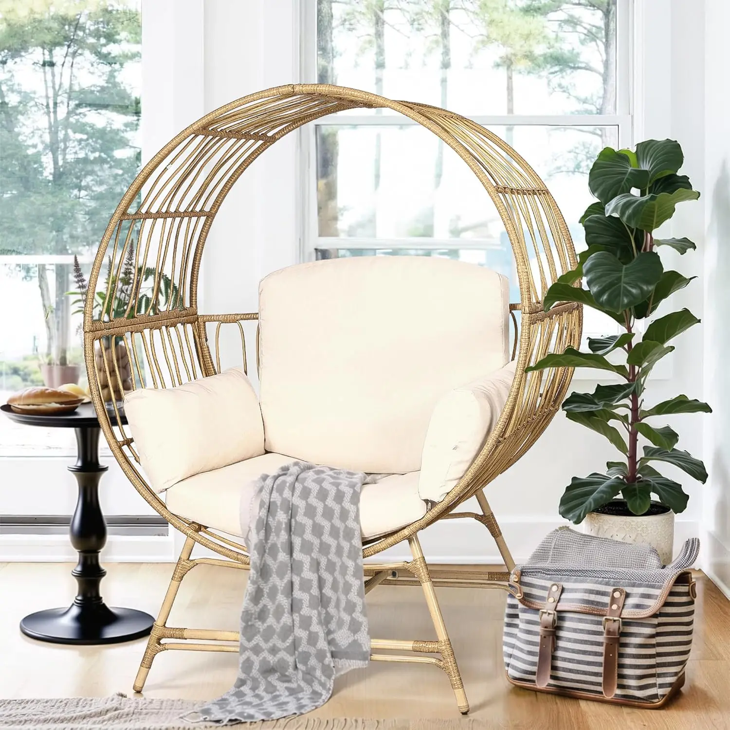 Fancyango Egg Chair Beige