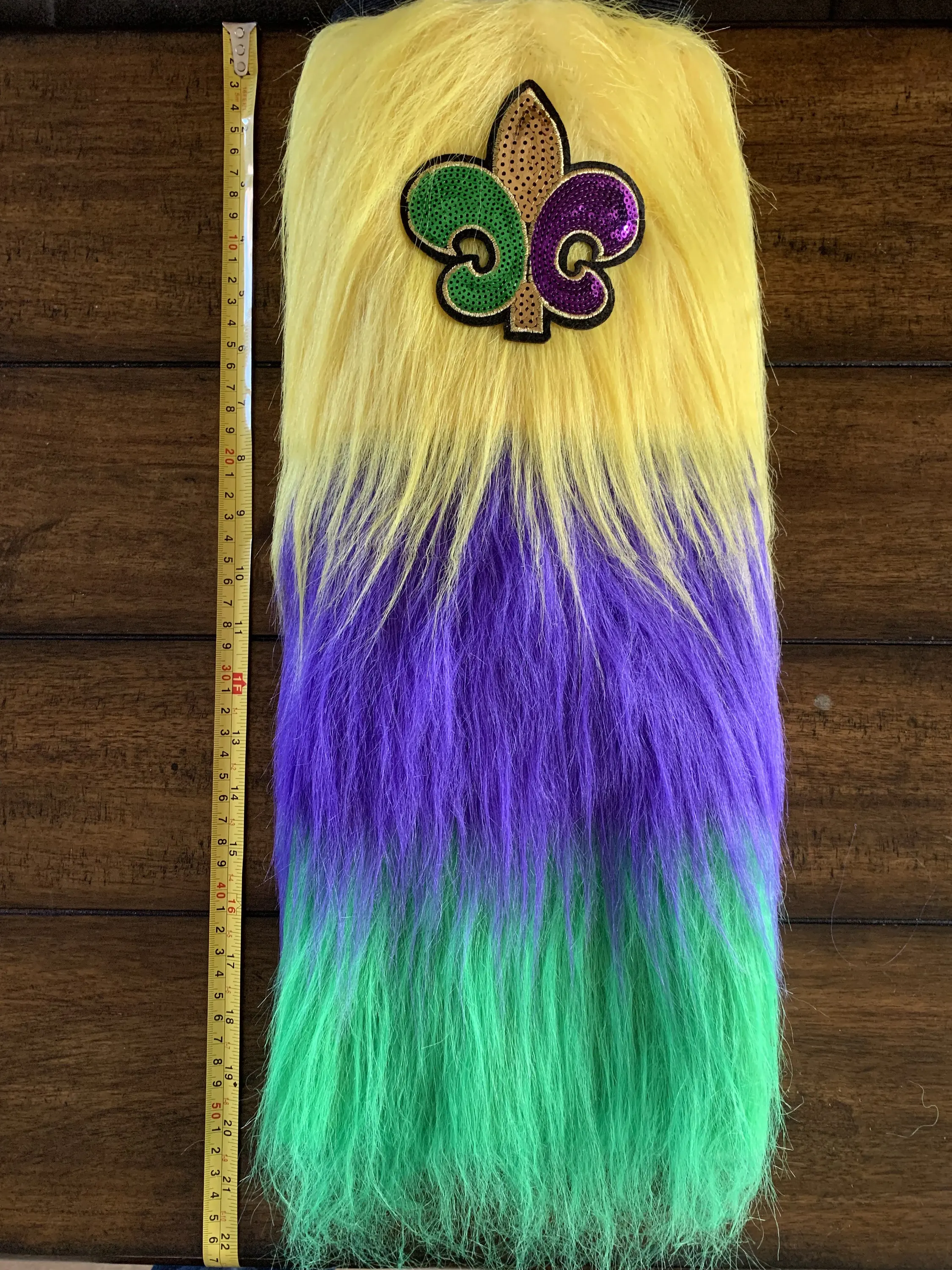 mardi gras fur jacket