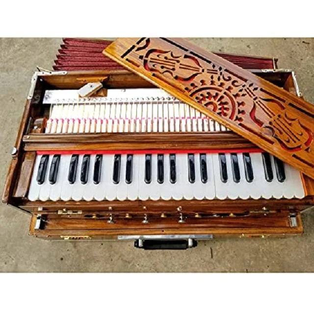 Teak Wood Palitana Reed Portable Harmonium Kolkata Made Indian ...