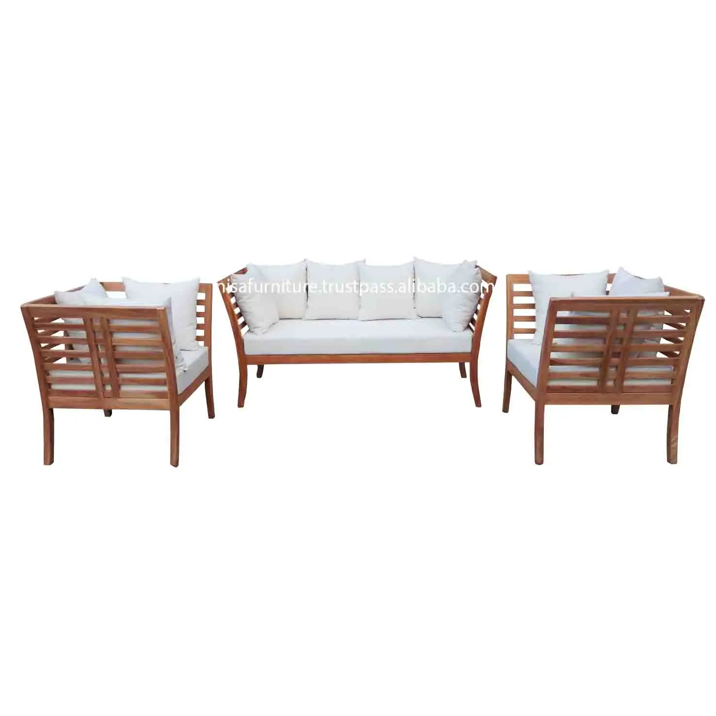 Modern Design Teak Wooden Garden Lounge Sofa Sets Outdoor Furniture