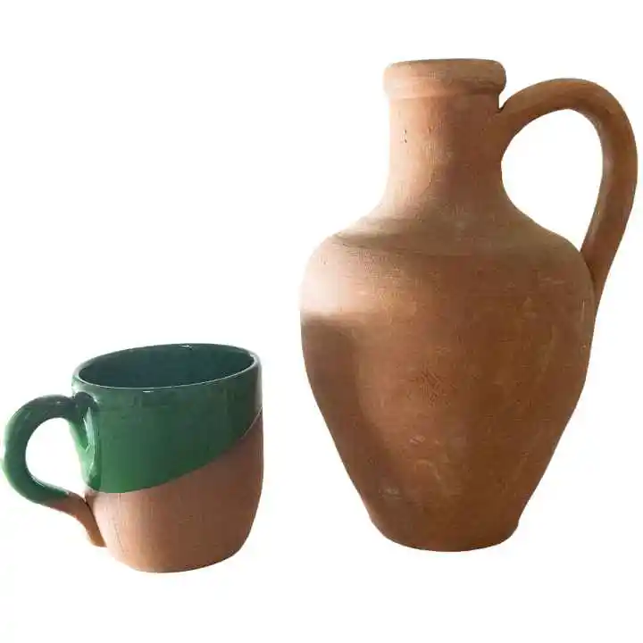 Naturel Clay Water Jug High Quality Handmade For Special Design Custom