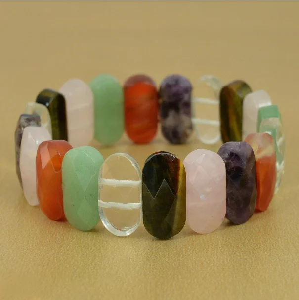 Wholesale Natural Stone Multi Colored Rainbow Gemstone Healing Quartz