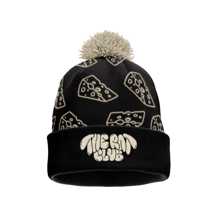 Custom Manufacturer Oversized Mea Culpa Beanies Puff Printing Mohair