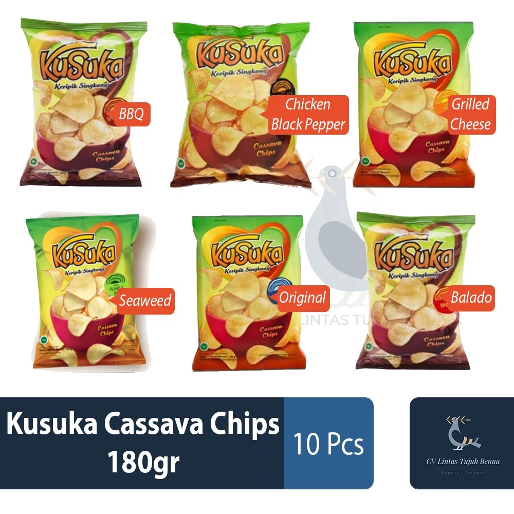 Wholesale Kusuka Cassava Chips 180gr Grilled Cheese Flavor Chips Best