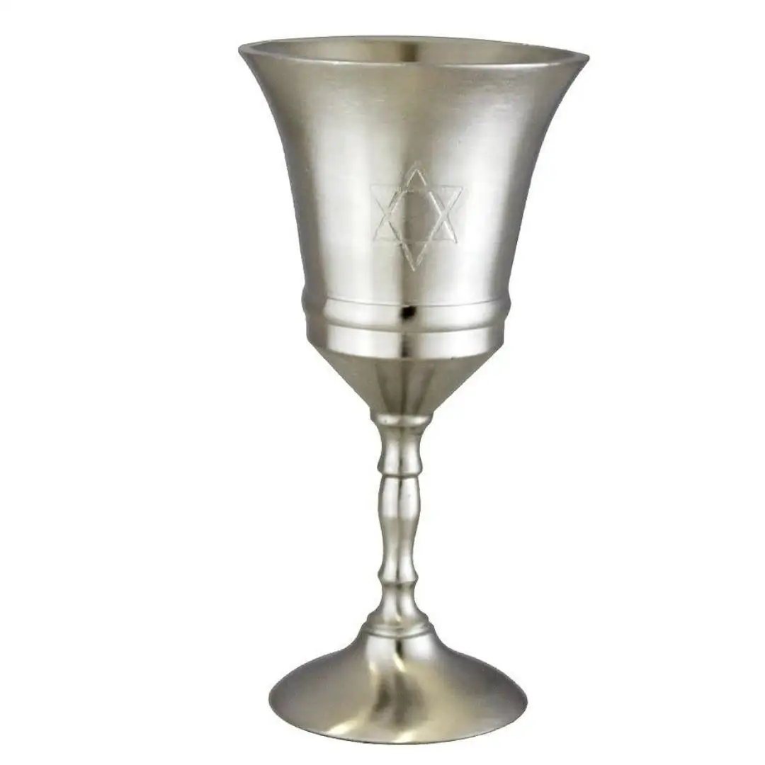 Kiddush Cup With A Modern English Blessing For A Meaningful And