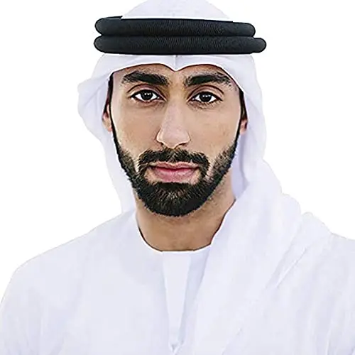 Men’s Arab Shemagh Headscarf with Aqel Rope