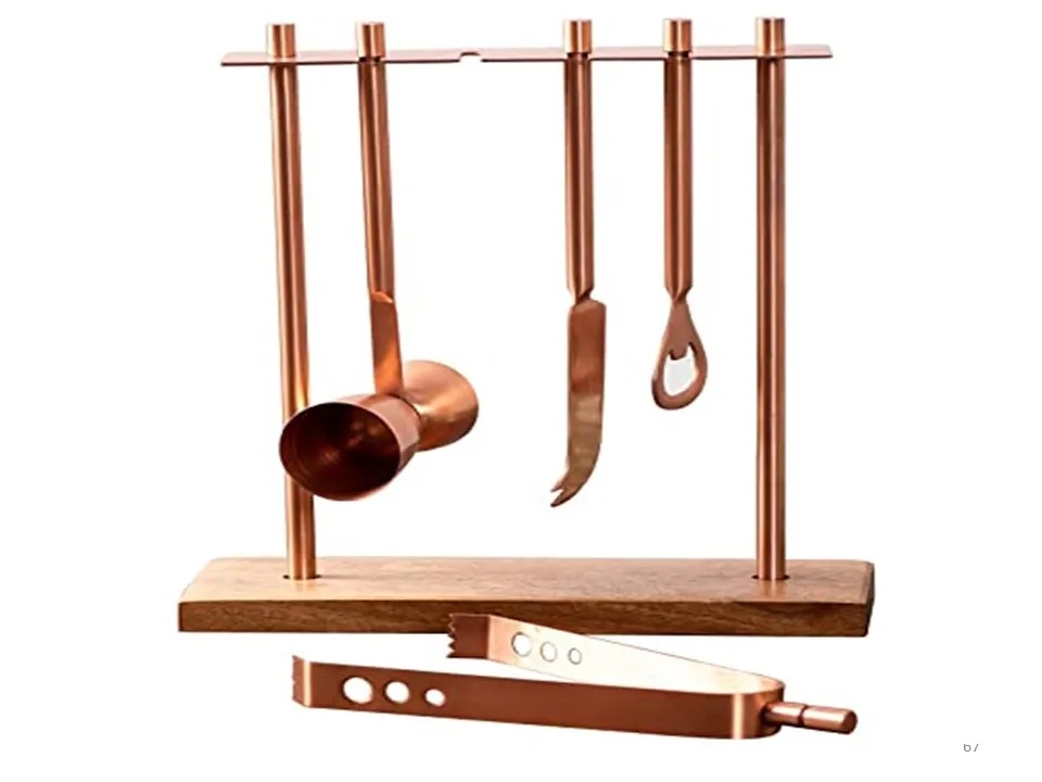 Gallant Stainless Steel Bar Tool Set In Gold Color A Beautiful Bar Set