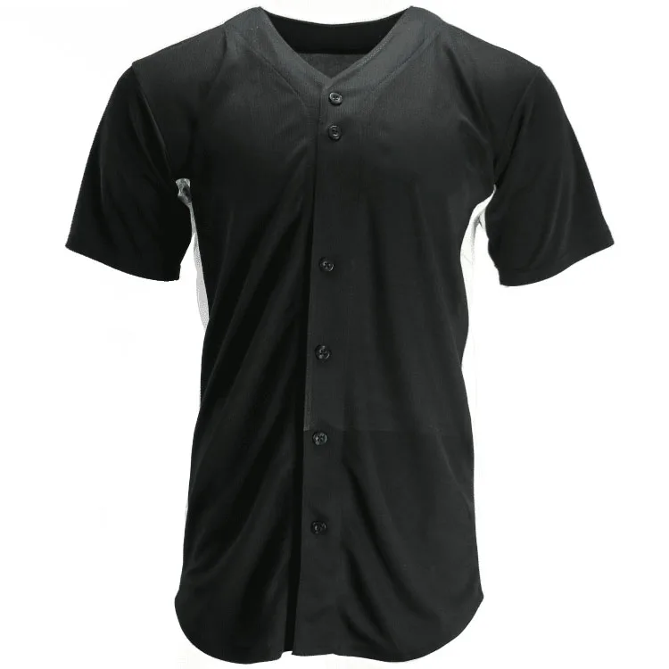Full Custom Printing Button Baseball Shirt Baseball Jersey Customized ...