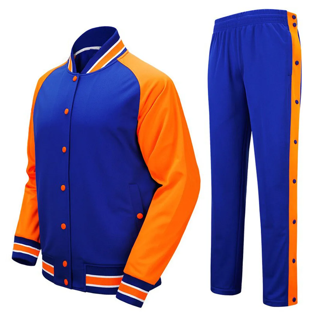 Men's Basketball Uniforms Suits Full Button Pants Sports Clothes Sets