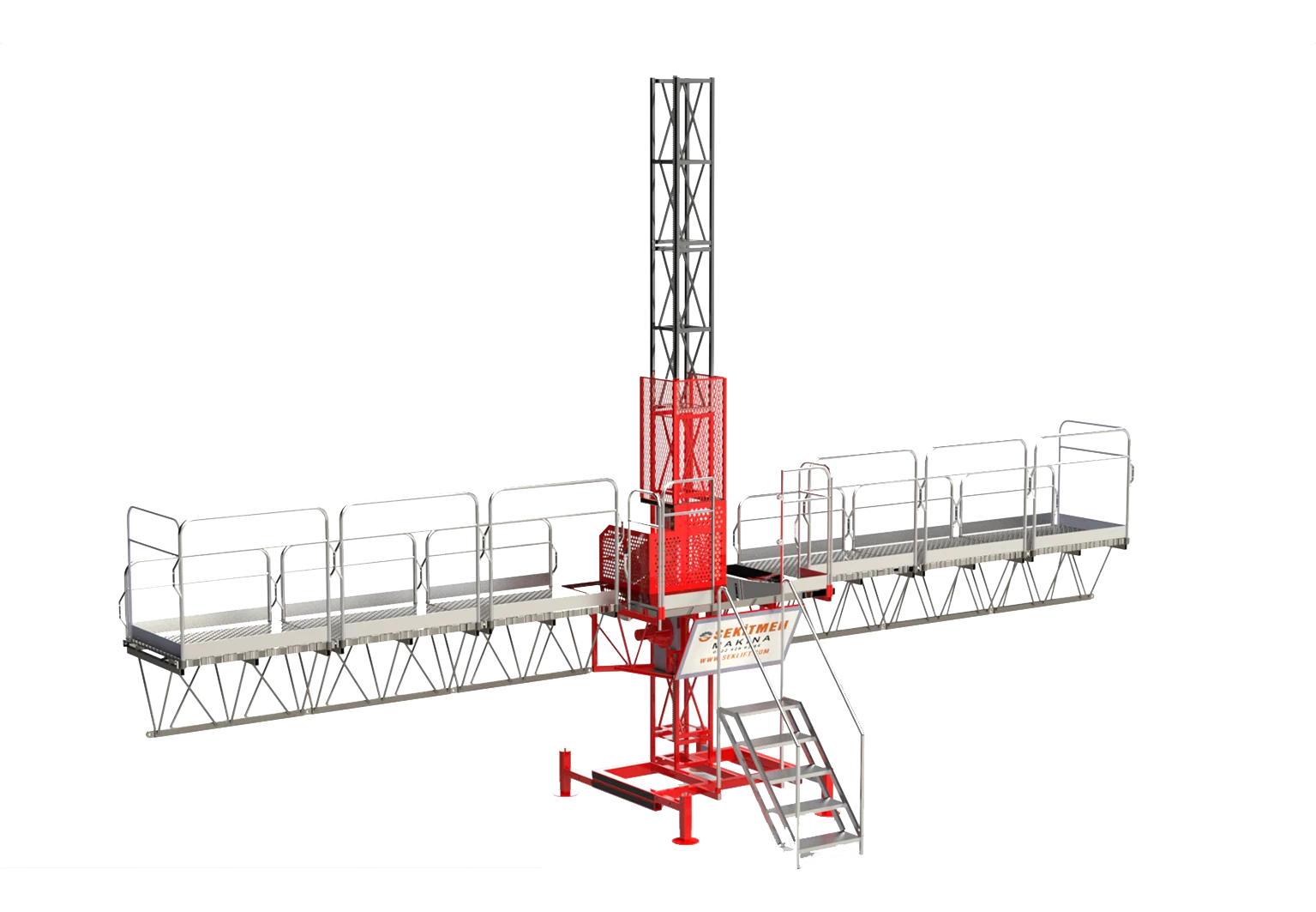 Single Mast Climbing Platform Ce Certified Smsk101 Mast Climbing Work