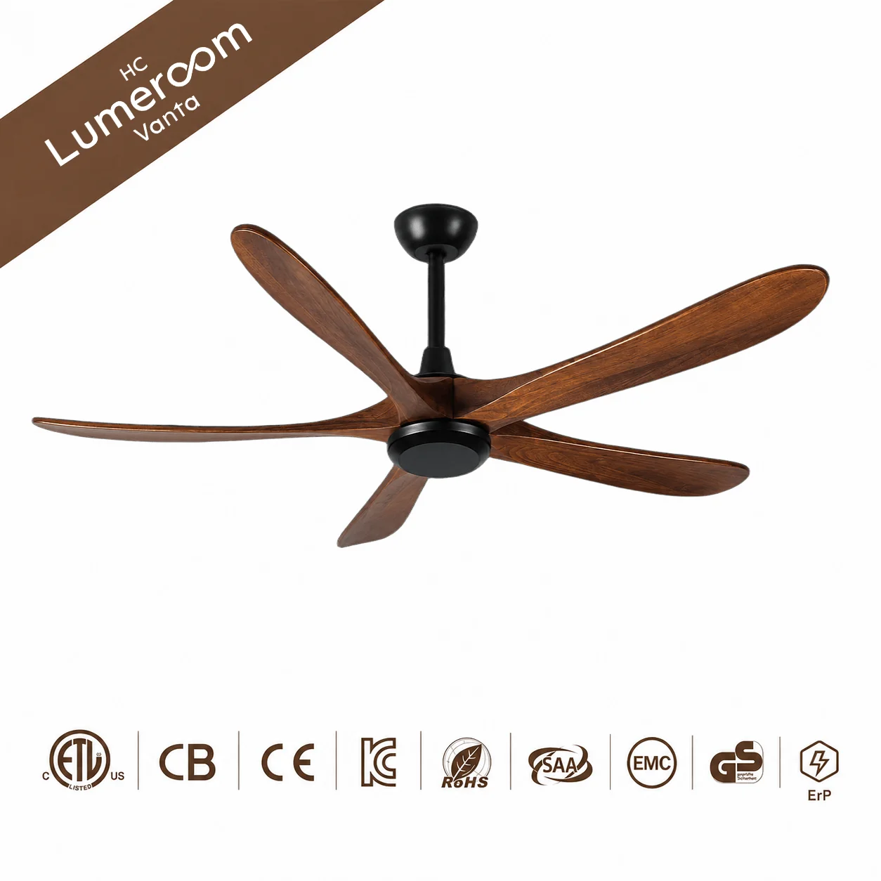 Ceiling Fan, 50 W(0.07hp), Solid Wood + Metal - detail 12