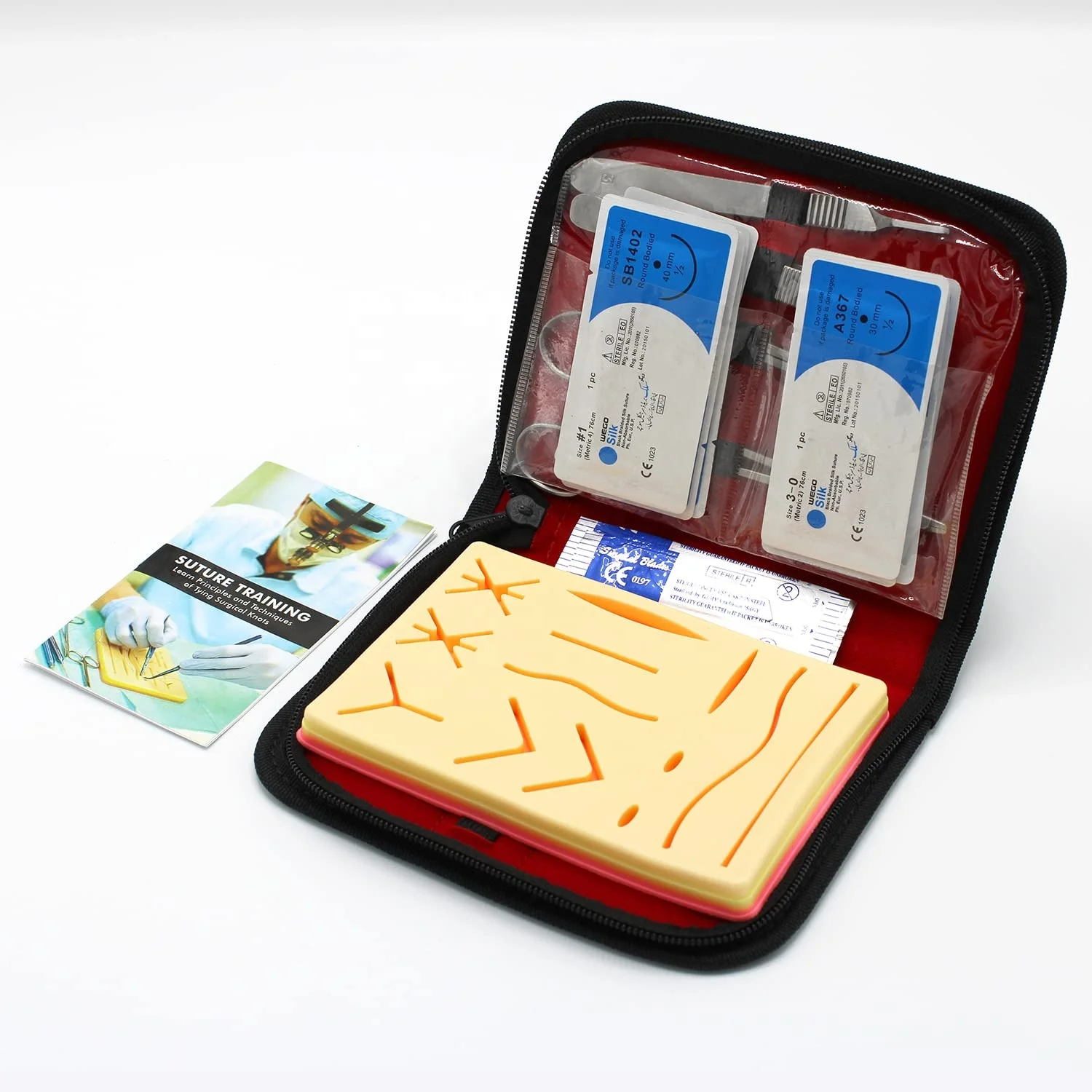 Suture Kit For Medical Student 3 Layers With Embedded Mesh For Extra