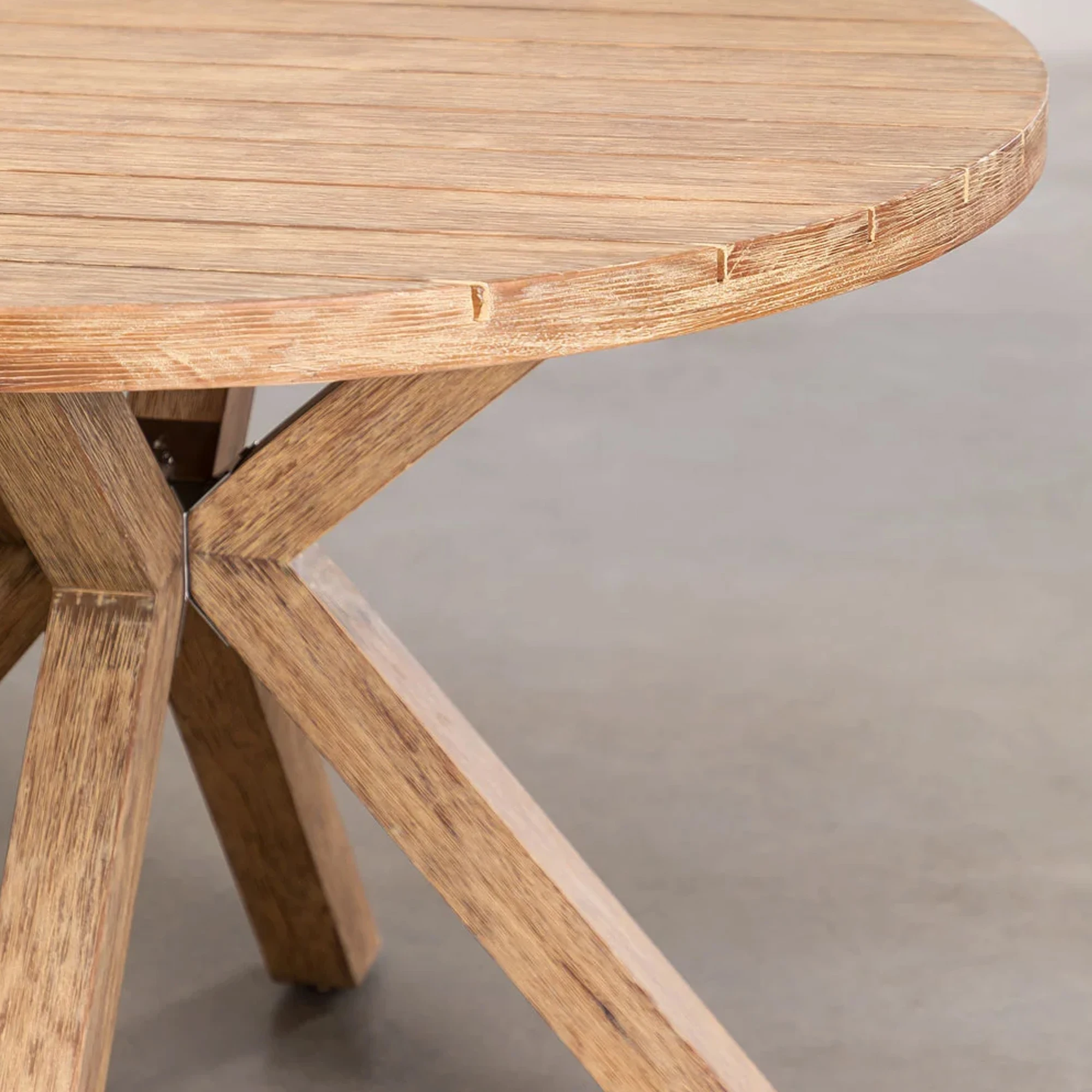 Round Dining Table Garden Set Of Wooden Table With 4 Chairs Alden