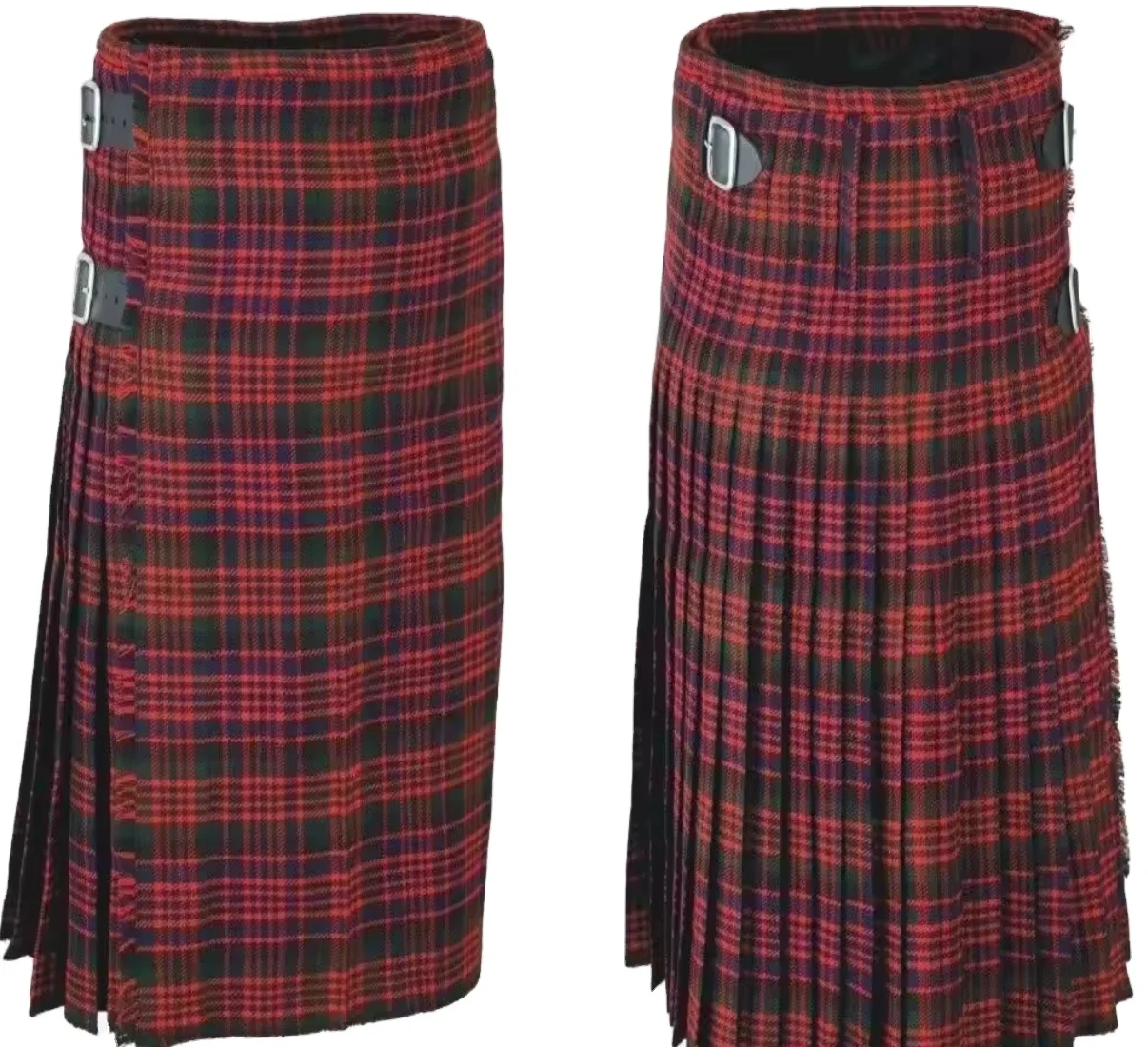 格子呢苏格兰短裙儿童和成人尺寸苏格兰短裙100各种格子呢高地礼服裙格子呢