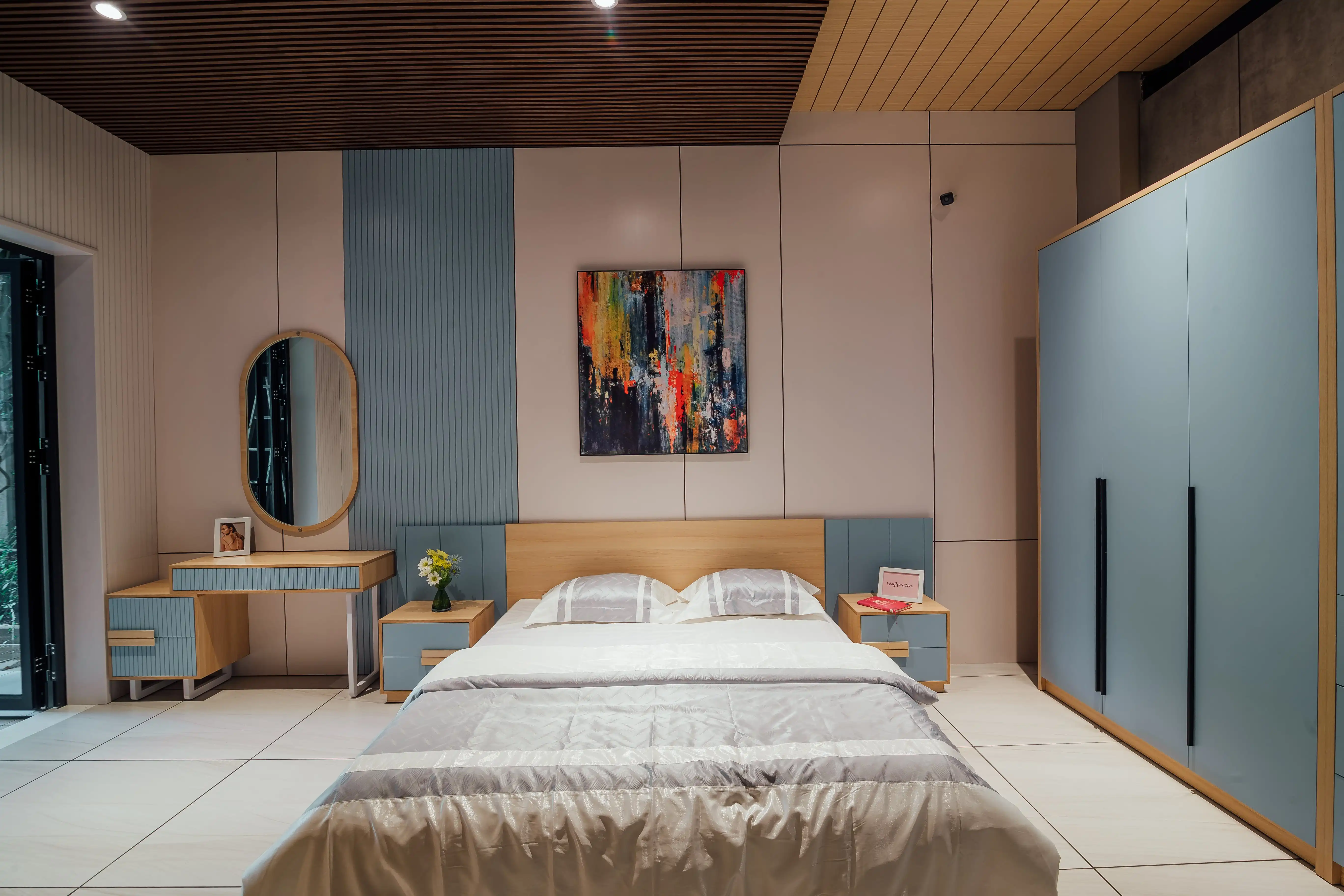 Modern Style Wooden Bedroom Furniture Simple Modern Queen&king Size Bed