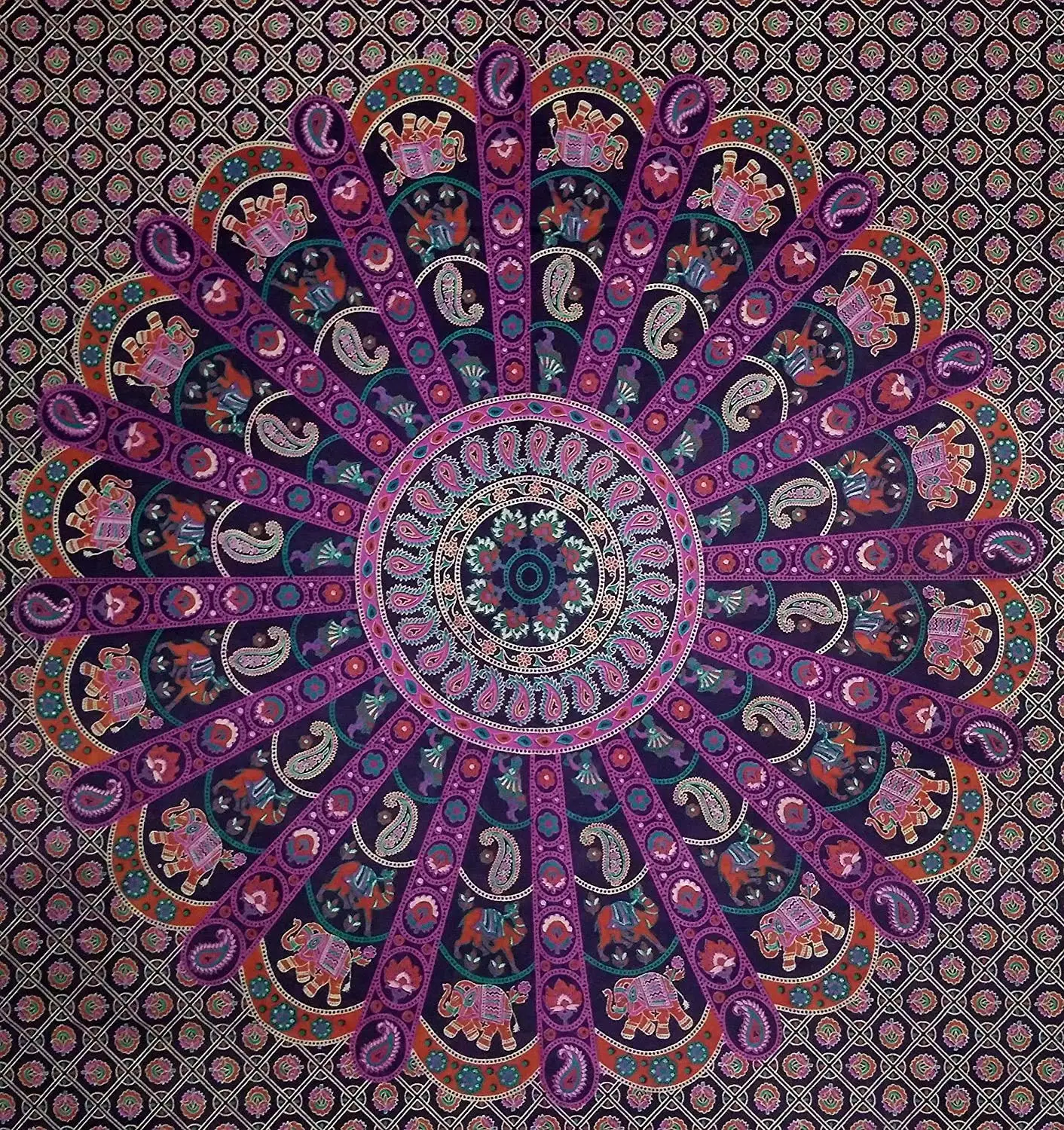 Mandala Tapestry Wall Hangings Pure Cotton Poster Size Bed Sheet Peacock Wall Tapestries Hippie