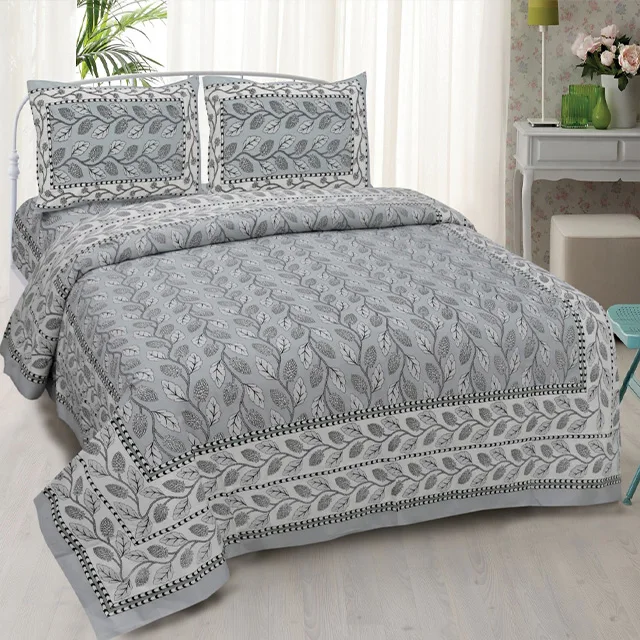 Hot Selling Printed 100% Cotton Bedsheet Bedding Set With Pillowcase ...