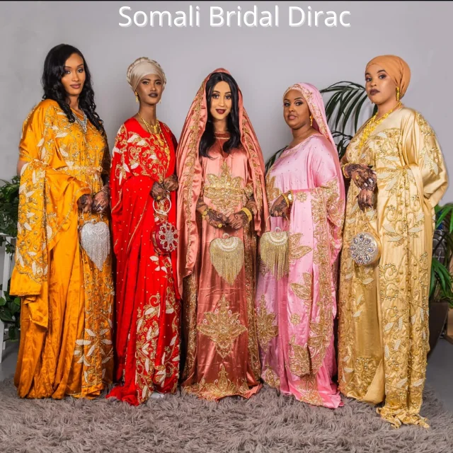 somali bridesmaid dresses Hiba Nura (Red) - Somali Bridal Dirac main image 1