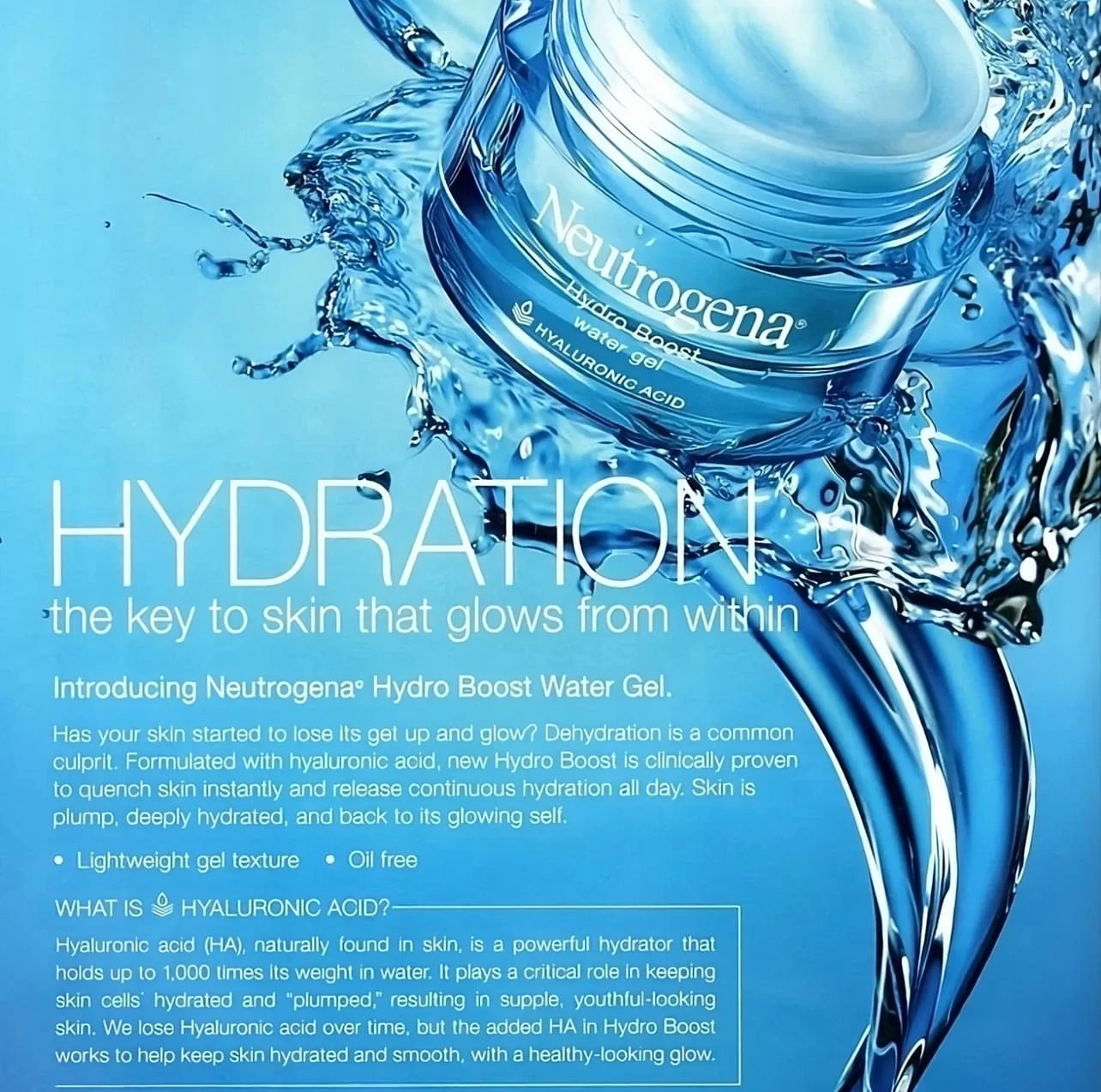 Neutrogena Hydro Boost Face Moisturizer With Hyaluronic Acid For Dry