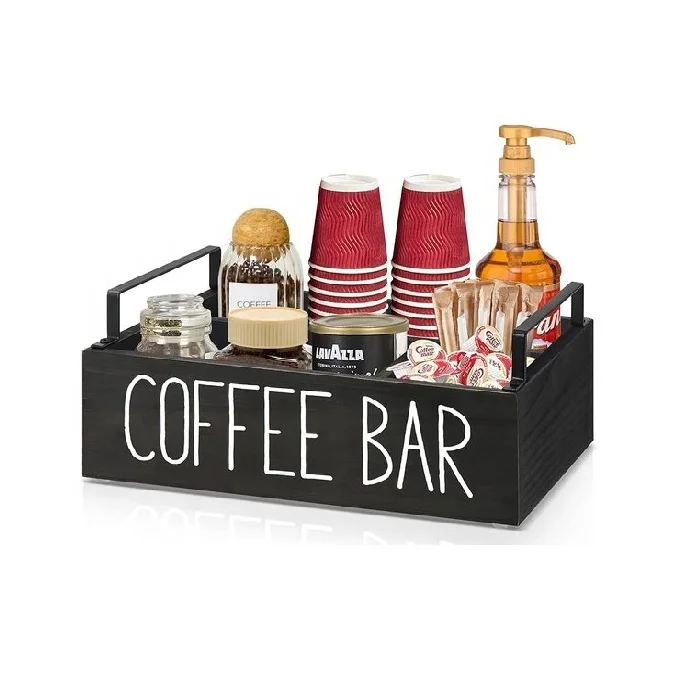 2 Tier Countertop Coffee Bar Organizer Coffee Bar Accessories And