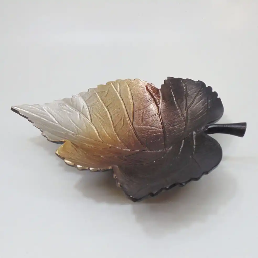Decorative Aluminium Leaf Tray 2022 New Collection Of New Design Shaped