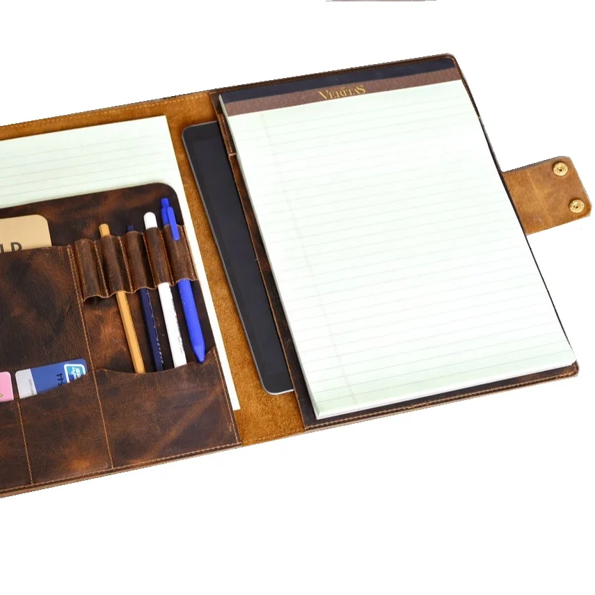 Notepad Holder,Leather Portfolio,Business Document Holder Leather