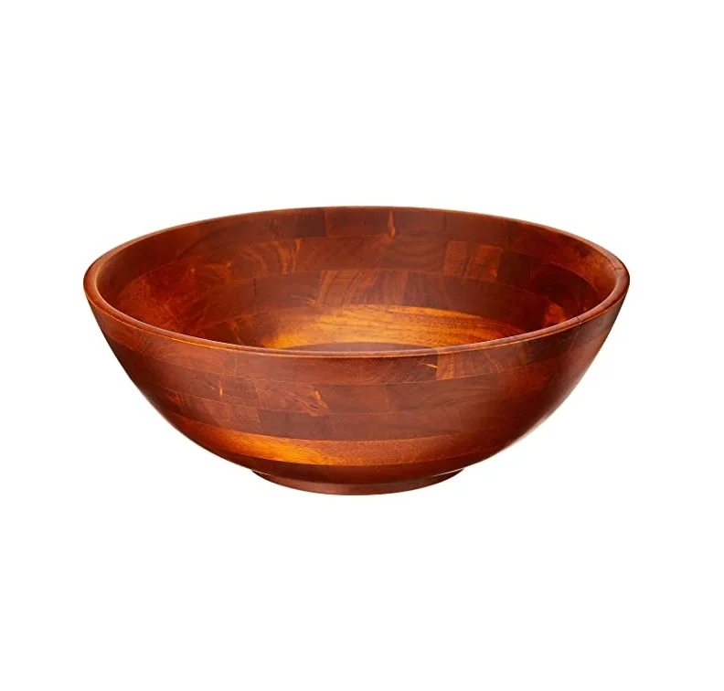 Kitchen Sustainable Acacia Wood Salad Bowl Soup Fruit Bowl Large Wooden Bowls With Lid Buy