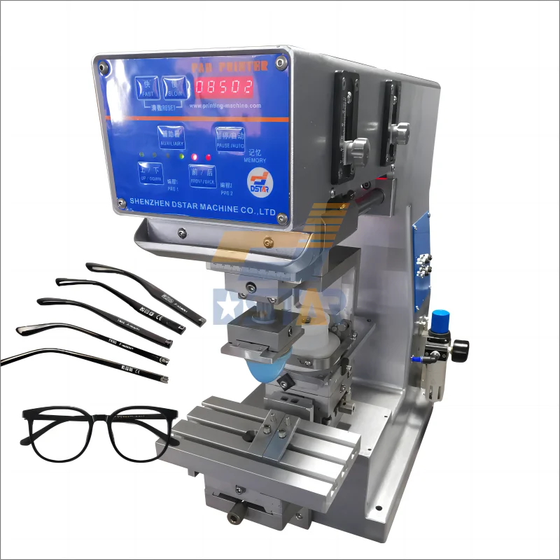 Dx-mini-90 Eyeglass Temple Logo 1 Color Ink Cup Pad Printing Machine ...