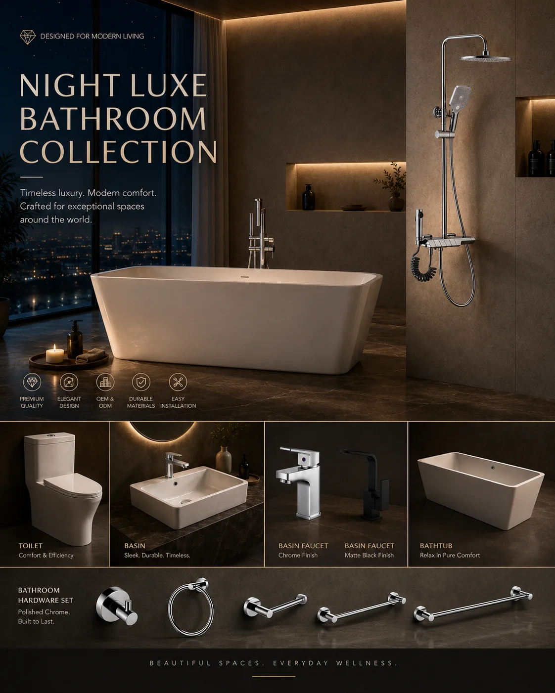 Night Luxe Bathroom Collection